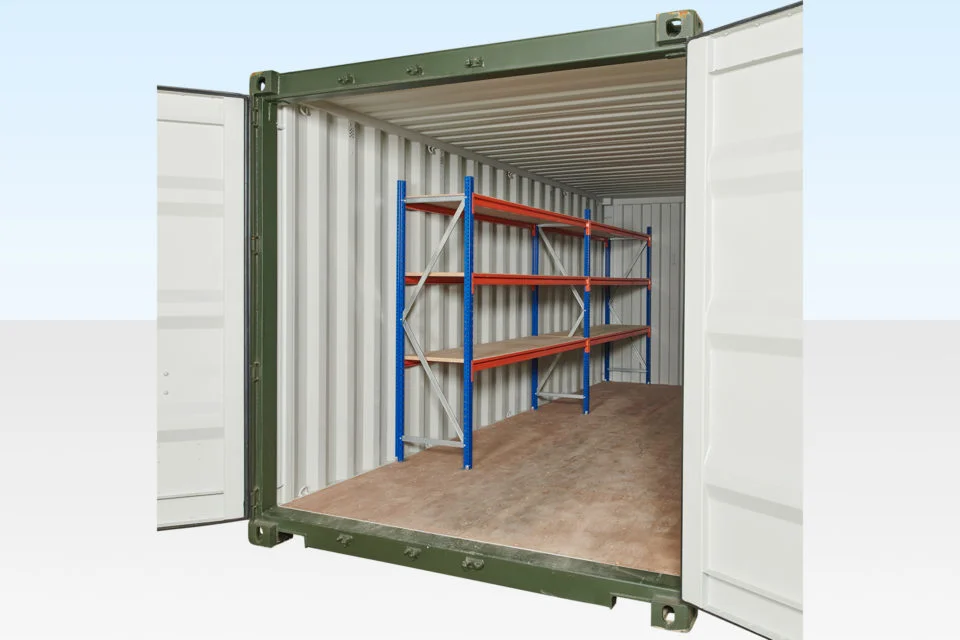 adjustable heavy duty three tier container racking